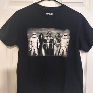 Star Wars Darth Vader Storm Trooper‎ Boba Fett  Evil Line-Up T-Shirt, Small